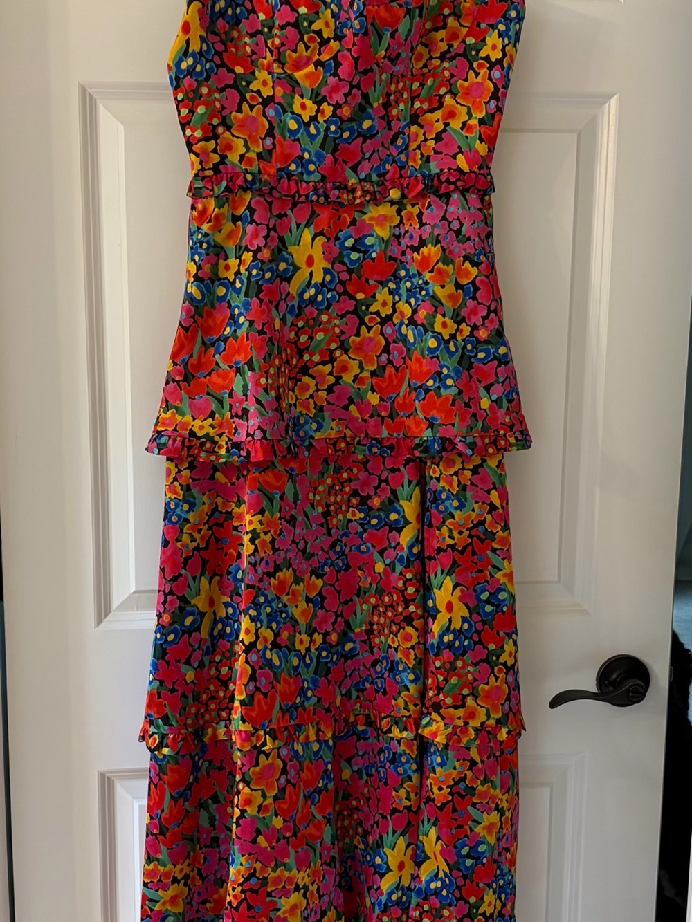 Show Me Your MuMu Multicolor Floral Tiered Maxi Dress